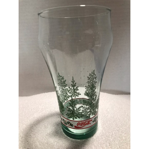 Coca Cola Retro Christmas 16 ounce Glasses-2 - Picture 9 of 11